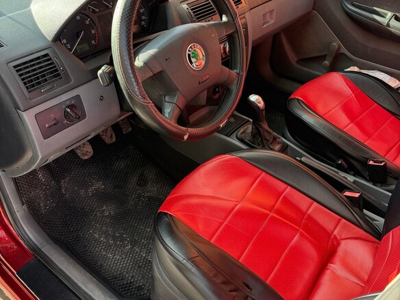 2003 Skoda Fabia I, красный, 195000 рублей - вид 6