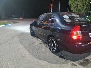2008 Hyundai Accent ТагАЗ II, чёрный, 335000 рублей, вид 4