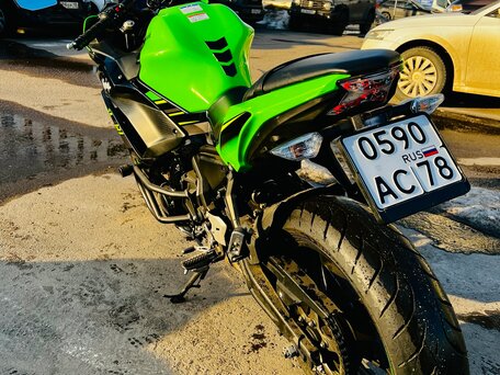 2019 Kawasaki Ninja 650, зелёный, 615000 рублей, вид 4