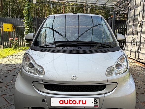 2009 Smart Fortwo II, серебристый, 1100000 рублей - вид 2