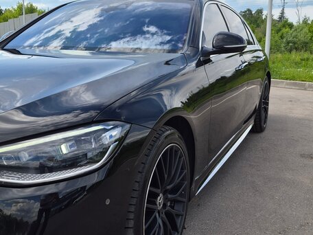 2021 Mercedes-Benz S-Класс 450 Long 4MATIC VII (W223), чёрный, 7800000 рублей, вид 3