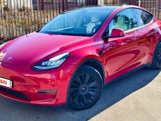 2021 Tesla Model Y Long Range Dual Motor I, красный, 4250000 рублей, вид 1