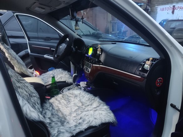 2008 Hyundai Santa Fe II, белый, 1300000 рублей - вид 13