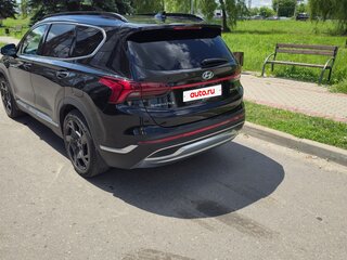 2021 Hyundai Santa Fe IV Рестайлинг, чёрный, 3550000 рублей, вид 4