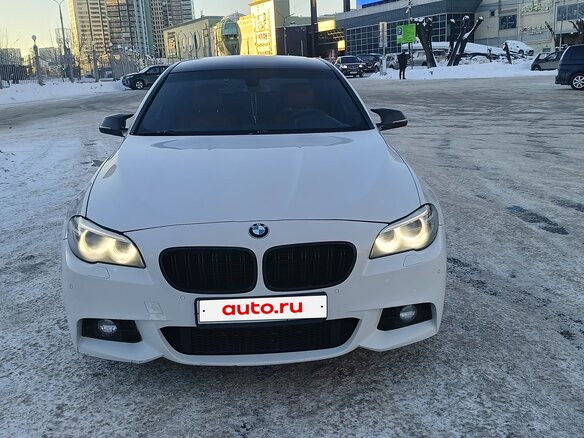 2014 BMW 5 серии 520i VI (F10/F11/F07) Рестайлинг, белый, 1919000 рублей - вид 1
