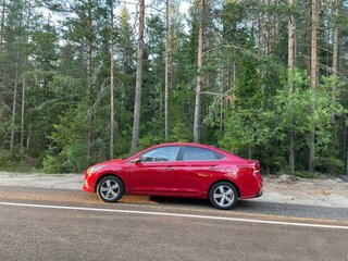2020 Hyundai Solaris II, красный, 1650000 рублей, вид 4