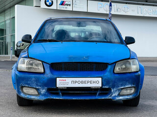 2002 Hyundai Accent ТагАЗ II, синий, 129000 рублей, вид 2