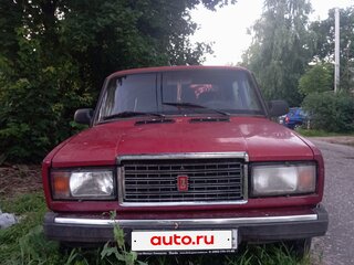 1998 Lada (ВАЗ) 2107, красный, 90000 рублей, вид 1