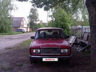 1998 Lada (ВАЗ) 2107, красный, 90000 рублей, вид 2