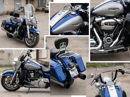 2016 Harley-Davidson Road King, синий, 1350000 рублей, вид 3
