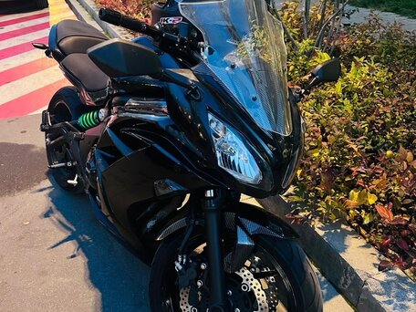 2016 Kawasaki ER-6F (Ninja 650R), чёрный, 620000 рублей, вид 2