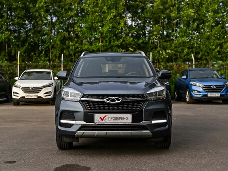 2021 Chery Tiggo 4 I Рестайлинг, синий, 979000 рублей, вид 3