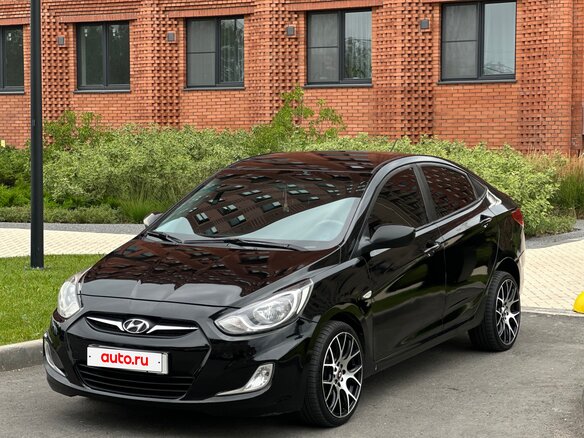 2011 Hyundai Solaris I, чёрный