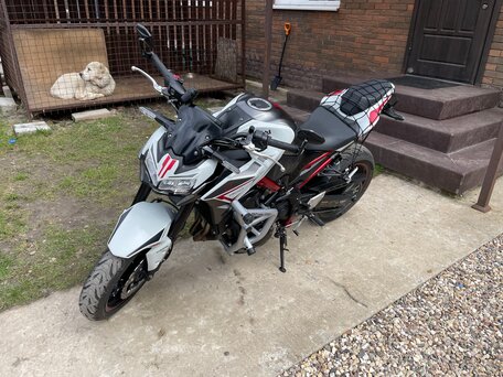 2022 Kawasaki Z 900, серебристый, 975000 рублей, вид 4
