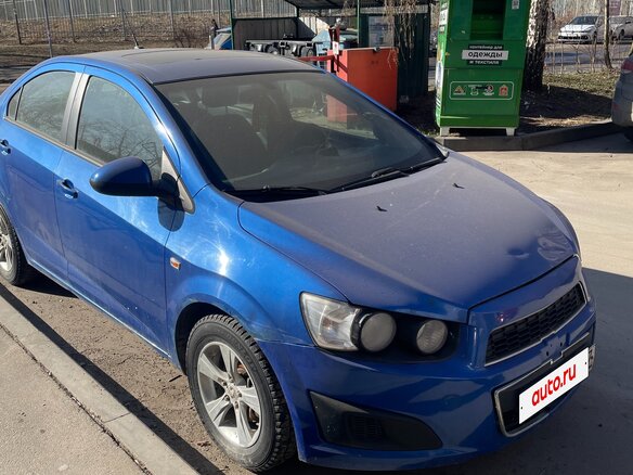 2012 Chevrolet Aveo II, синий, 380000 рублей
