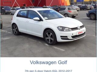 2014 Volkswagen Golf VII, белый, 850000 рублей, вид 1