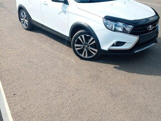 2019 Lada (ВАЗ) Vesta SW Cross I, белый, 1200000 рублей, вид 2
