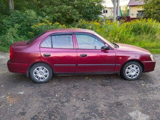 2004 Hyundai Accent ТагАЗ II, красный, 230000 рублей, вид 3
