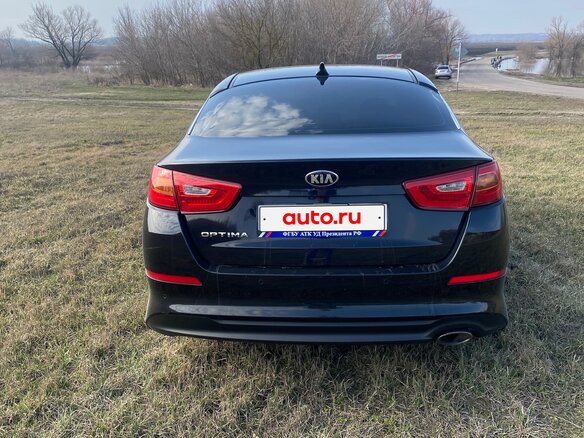 2014 Kia Optima III Рестайлинг, чёрный, 1400000 рублей - вид 3