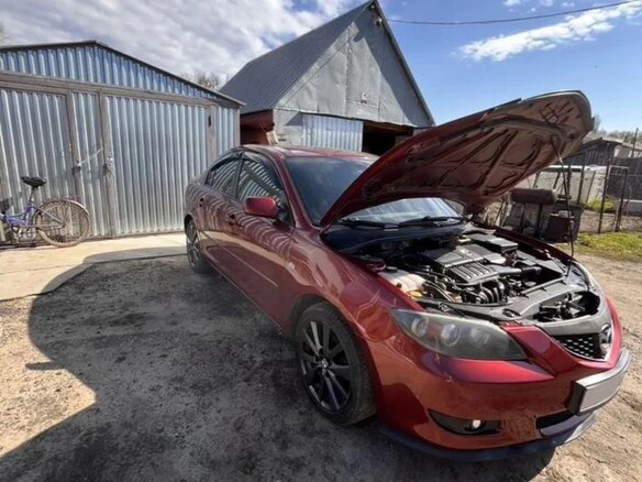 2008 Mazda 3 I (BK) Рестайлинг, красный, 650000 рублей - вид 8
