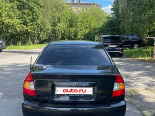 2007 Hyundai Accent ТагАЗ II, чёрный, 600000 рублей, вид 4