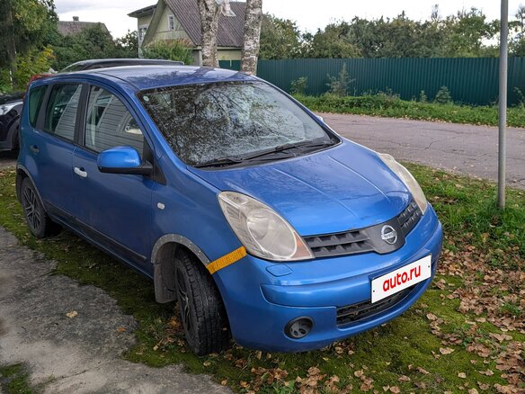 2008 Nissan Note I, синий, 345000 рублей - вид 1