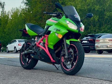 2009 Kawasaki ER-6F (Ninja 650R), зелёный, 310000 рублей, вид 1