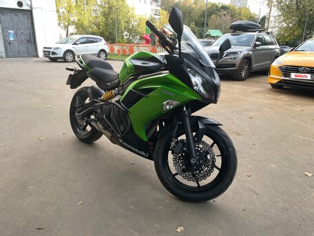 2012 Kawasaki ER-6F (Ninja 650R), зелёный, 450000 рублей, вид 2