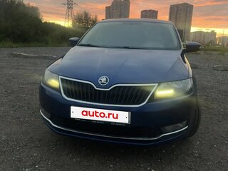 2017 Skoda Rapid I Рестайлинг, синий, 1330000 рублей, вид 3