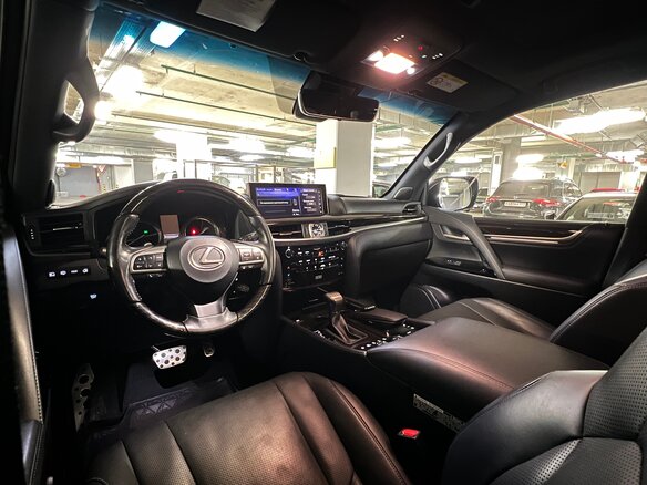 2020 Lexus LX 570 III Рестайлинг 2, чёрный, 11185000 рублей - вид 11