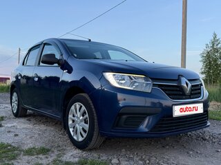 2019 Renault Logan II Рестайлинг, синий, 1030000 рублей, вид 4