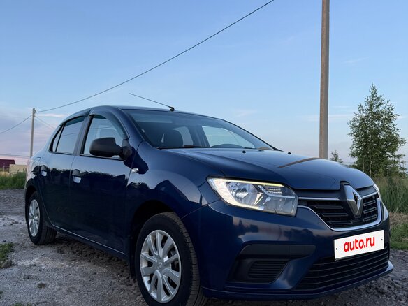 2019 Renault Logan II Рестайлинг, синий, 1030000 рублей - вид 2