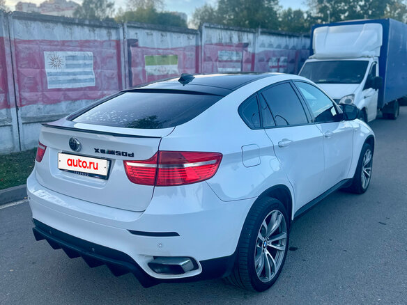 2010 BMW X6 40d I (E71), белый, 1700000 рублей - вид 6