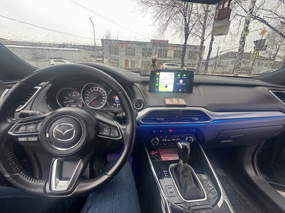 2017 Mazda CX-9 II, синий, 2600000 рублей - вид 4