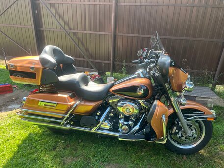 2008 Harley-Davidson Electra Glide, оранжевый, 1100000 рублей, вид 1