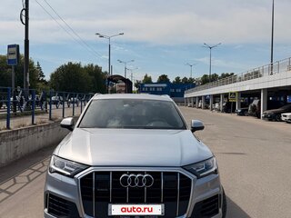 2021 Audi Q7 45 TFSI II (4M) Рестайлинг, серый, 4500000 рублей, вид 2