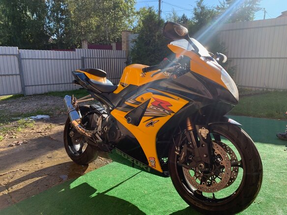 2007 Suzuki GSX-R 1000, жёлтый, 800000 рублей