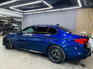 2019 BMW 5 серии 520d xDrive VII (G30/G31/G38), синий, 3800000 рублей, вид 5