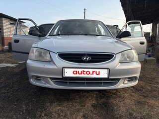 2008 Hyundai Accent ТагАЗ II, серебристый, 400000 рублей, вид 3