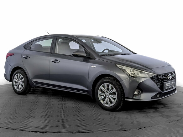 2021 Hyundai Solaris II Рестайлинг, серый - вид 2