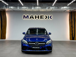 2018 Mercedes-Benz C-Класс 180 IV (W205) Рестайлинг, синий, 2950000 рублей, вид 2