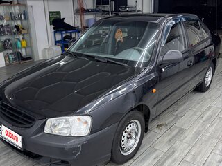 2009 Hyundai Accent ТагАЗ II, чёрный, 340000 рублей, вид 1