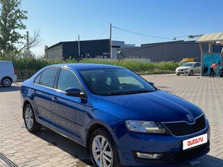 2018 Skoda Rapid I Рестайлинг, синий, 1380000 рублей, вид 4