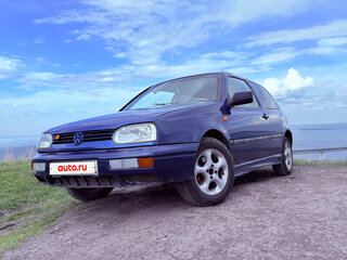 1996 Volkswagen Golf III, синий, 100000 рублей, вид 1