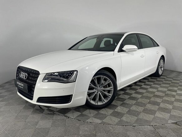 2011 Audi A8 Long III (D4), белый, 2750000 рублей