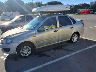 2013 Lada (ВАЗ) Granta I, серебристый, 350000 рублей, вид 4