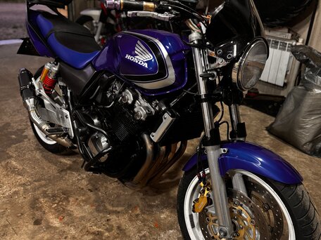 2002 Honda CB 400F, синий, 360000 рублей, вид 1
