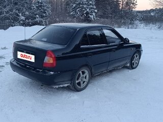 2008 Hyundai Accent ТагАЗ II, чёрный, 420000 рублей, вид 3