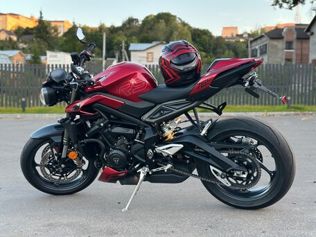 2024 Triumph Street Triple, красный, 1250000 рублей, вид 5