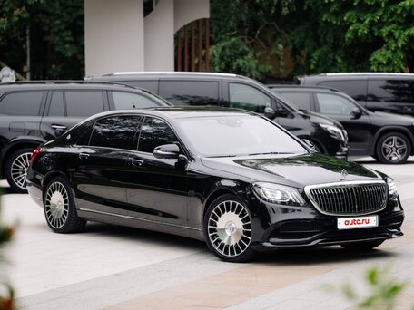 2018 Mercedes-Benz Maybach S-Класс 560 I (X222) Рестайлинг, чёрный, 5250000 рублей, вид 2